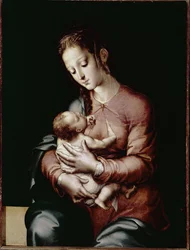 Jomfruen og barnet (olje på panel, ca. 1565)