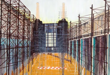 Arbeid under utvikling II, 2014 (olje og akryl på lerret)