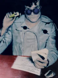 Oscar, ca. 2012 (akrylmaling på papir)
