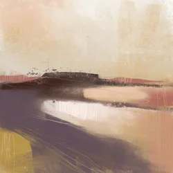 Jordnært, abstrakt landskap