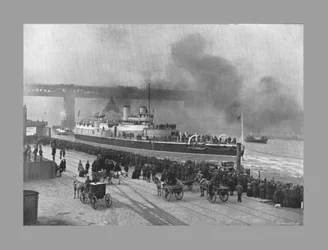 HMS Victoria i Newcastle-On-Tyne, c1887