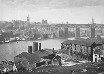 Newcastle-on-Tyne, fra Rabbit Banks, c1896
