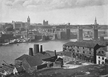 Newcastle-on-Tyne, fra Rabbit Banks, c1900