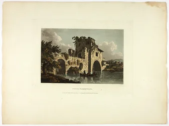 Ponte Nomentano, plate tjuesju fra Ruinene av Roma