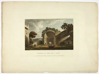 Solens og månens tempel, plate to fra Romas ruiner