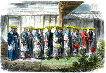 Nattevakten i Jeddo Edo, Japan, 1864.