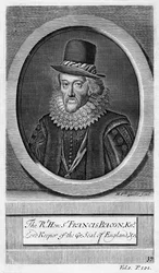 Sir Francis Bacon, Viscount St Albans, engelsk filosof, vitenskapsmann og statsmann.