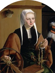Tysk: Weibliches Bildnis, Anna Codde Portrett av (muligens) Anna Codde, kone til Pieter Gerritsz Bicker