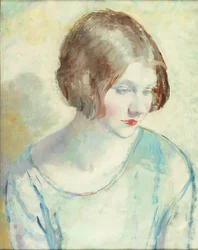 Helen (olje og blyant på lerret)