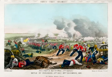 Trettiførste regiment, slaget ved Ferozeshah, 2. dag, 22. desember 1845