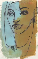 Skissebok 23, 2025 (tempera-maling, blekk på papir)