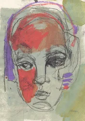 Skissebok 27, 2025 (tempera, pastell, blekk, blyant på papir)