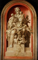 Caritas. Grisaille, eik …