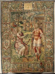 Historien om Gideon, sent på 1500-tallet (silke og ull)