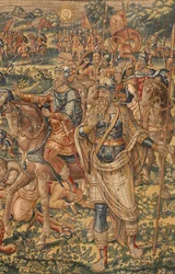 Historien om Gideon, sent på 1500-tallet (silke og ull)