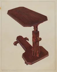 Ugyldig nattbord, ca. 1936.
