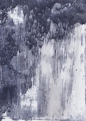 Indigo – flytende abstrakt