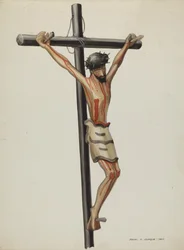 Bulto, krusifiks, ca. 1937