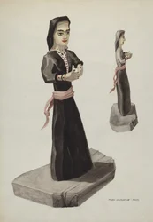 Bulto, Santa Rita, ca. 1937.