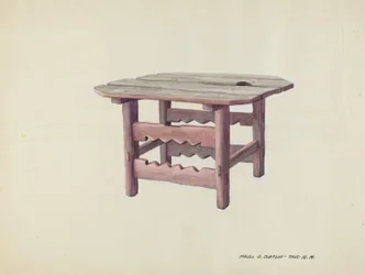 Lite bord, ca. 1937.