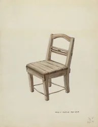 Liten trestol, ca. 1937.