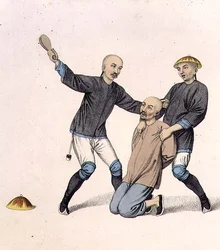 Punishing a Boatman, plate 7 fra 
