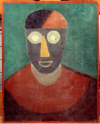 Portrett av Pablo Picasso (1881-1973) Maleri av Manuel Ortiz De Zarate (1886-1946) 1925 Dim. 0,41x0,32 m Paris, Musee Picasso
