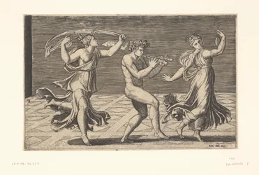 Dansende satyrer og maenader