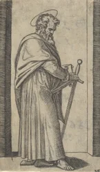 Saint Paul, sverd i høyre hånd, fra serien 