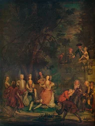A Conversation Piece, c1700 1931