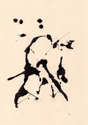 Blot, 2018 (blekk på papir)