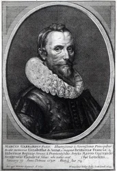 Selvportrett, gravert av Wenceslaus Hollar, 1644