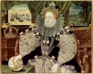 Portrett av dronning Elizabeth I av England, kjent som Armada-portrettet, ca. 1588 (olje på panel)