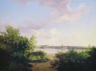 Johannes Amsincks hage på Binnenalster, 1837