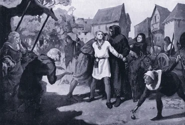 Richards#39; side vekker mistanke på Erdburgs markedsplass i 1192 e.Kr.