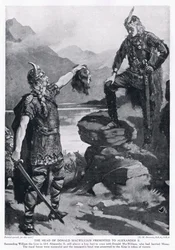 Donald MacWilliams hode ble gitt til Alexander II i 1214