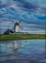 Vindmølle..Holland, 2020 (pastell)