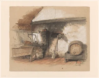 Gammel ovn i et bakeri