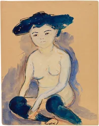 Helene med moteriktig japansk frisyre, 1909.