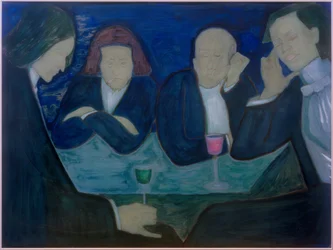 På kafé