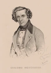 Portrett av komponisten Giacomo Meyerbeer 1791-1864, 1836.