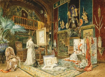Studioet til Sarah Bernhard, 1885
