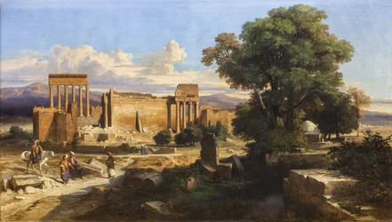 Ruinene av Balbeck, 1846 (olje på lerret)