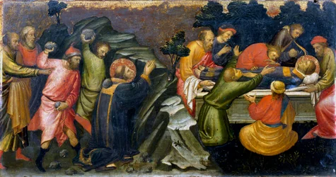 Steining og begravelse av St Stephen, den første kristne martyren, c36 c1394-1424