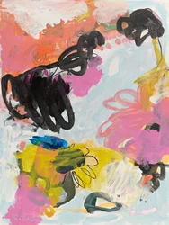 Gledefylt abstrakt blomst