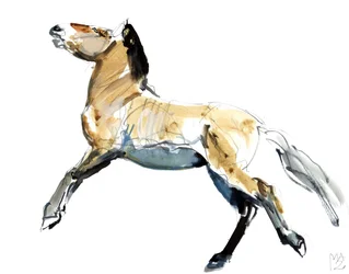Gratis (Przewalski),2012, (blandet media på papir)