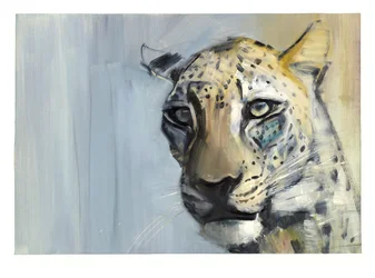 Predator (arabisk leopard), 2009 (olje på papir)