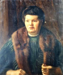 Kunstnerens mor, ca. 1909 (olje på lerret)