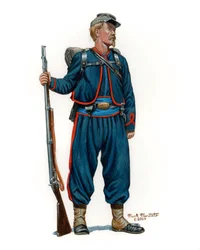 10. New York-infanteriregiment, National Zouaves, 1. uniform fra 1861, 2024