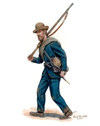 Sør-Carolinsk av AP Hills divisjon 1862, 2025 (akvarell og gouache på Bristol)
